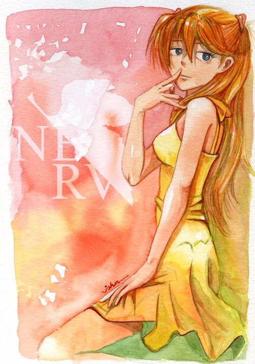 Asuka_in_watercolor_by_starryjohn.jpg