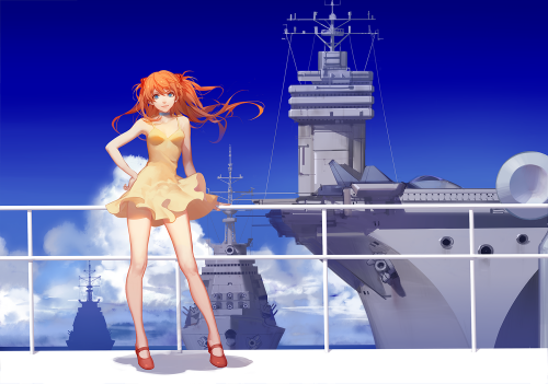 Asuka Langley Evangelion Anime Anime Art