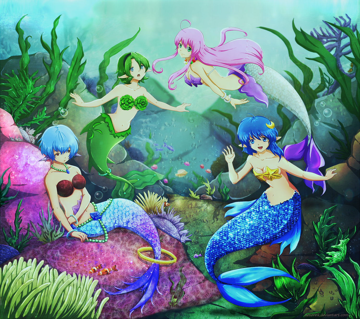 C  four mermaids By detoreik d6wi96b
