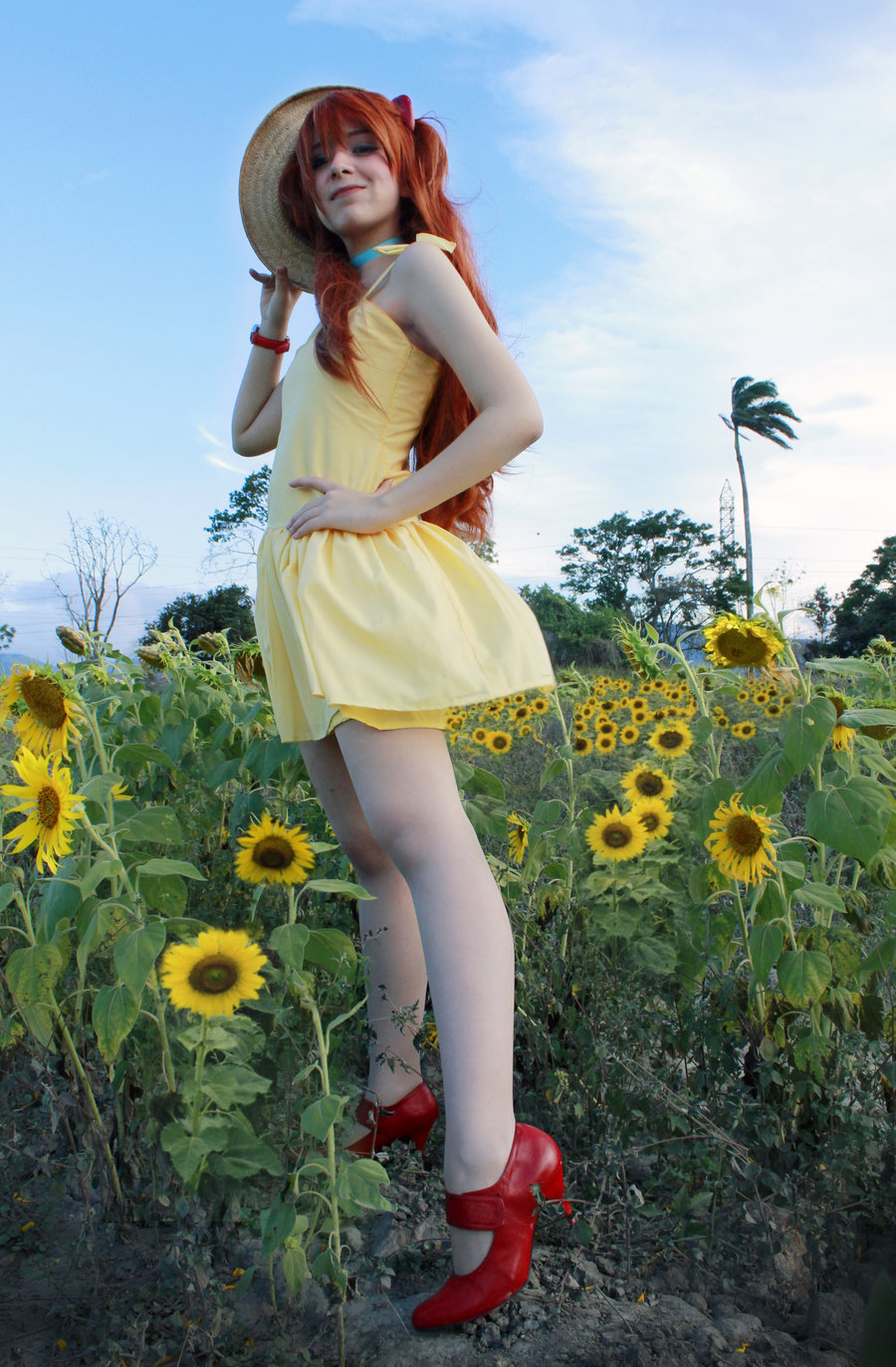 Asuka Yellow Sundress Cosplay - Evangelion by SailorMappy
