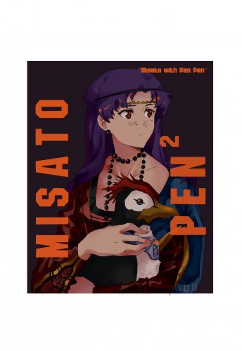Misato & PenPen by Only B
