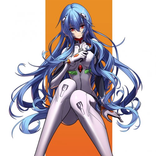 Long haired Ayanami by +Azoith