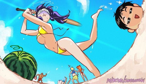 Misato-san having a blast by SNEGOVSKI (p4)