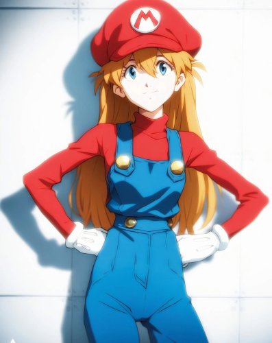 Soryu Asuka Mario by AIGelion